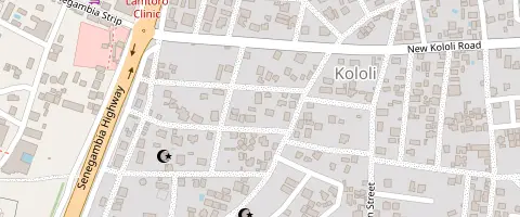 Map: Baobab Terrace, Bertil Harding Highway, Kololi. Opens Google Maps.