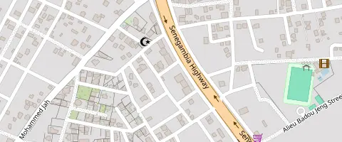 Map: Kairaba Slice, Brusubi Turntable. Opens Google Maps.