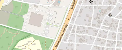 Map: Kairaba Slice, Palma Rima Road, Kololi. Opens Google Maps.