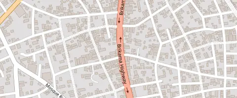 Map: Mama Fatou's Kitchen, Mosque Road, Serrekunda. Opens Google Maps.
