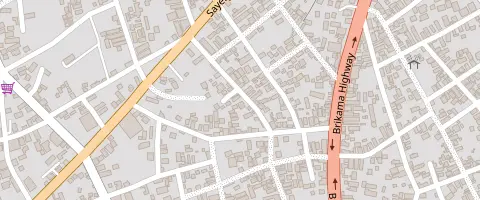 Map: Shawarma Spot, Serrekunda Market. Opens Google Maps.