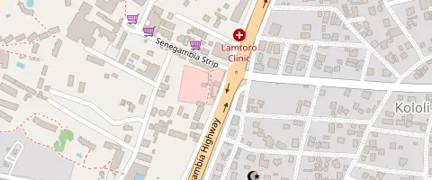 Map: The Wonjo Bar, Kololi Beach. Opens Google Maps.